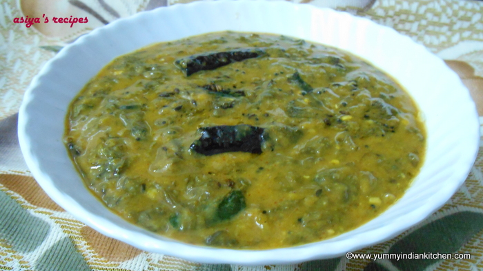 Hyderabadi Palak Katli or palak dal recipe