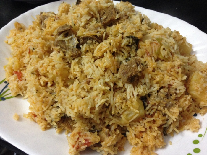 Tahari Recipe, mutton tahari - Yummy Indian Kitchen