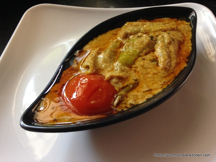 mirchi ka salan in a bowl