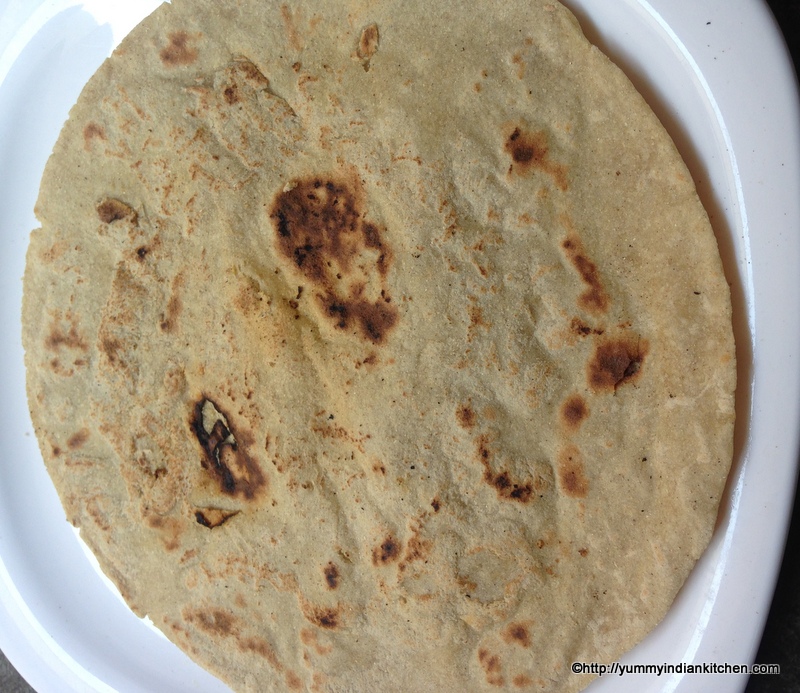 jowar roti on a plate