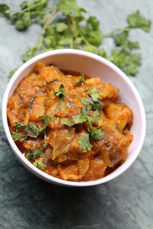 aloo baingan curry or gravy recipe