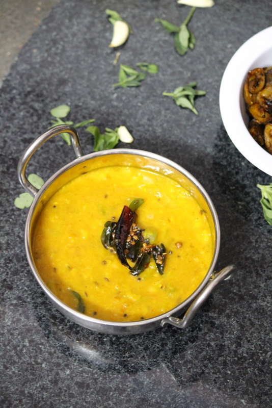 beerakaya pappu recipe or ridge gourd dal