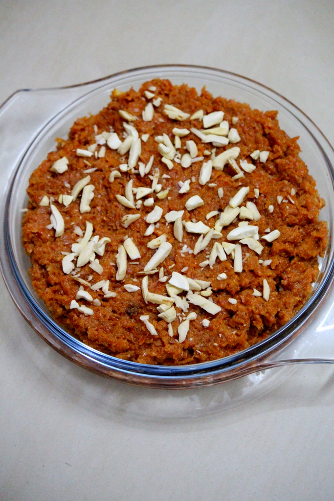 gajar ka halwa with milkmaid or condensed milk