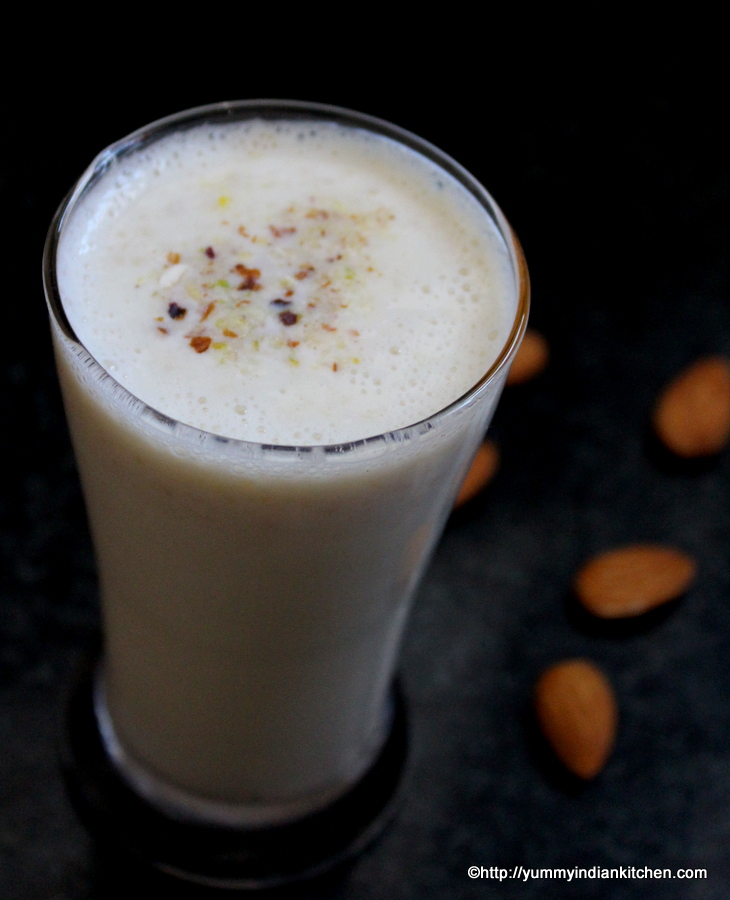 badam milk shake recipe