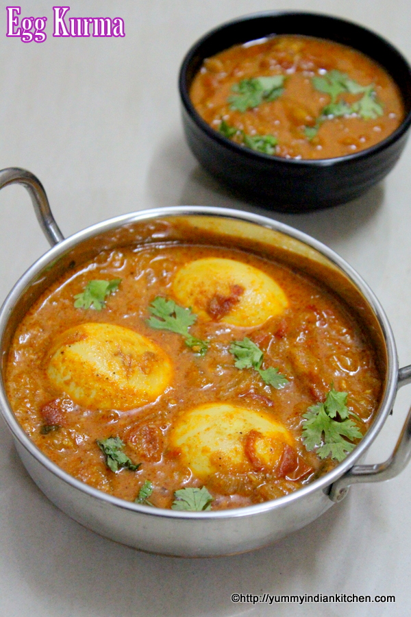 Egg Kurma Recipe Muttai Kurma Yummy Indian Kitchen