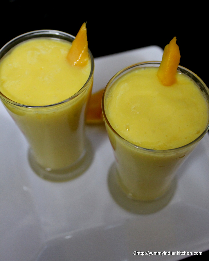 Mango Smoothie Recipe Yummy Indian Kitchen