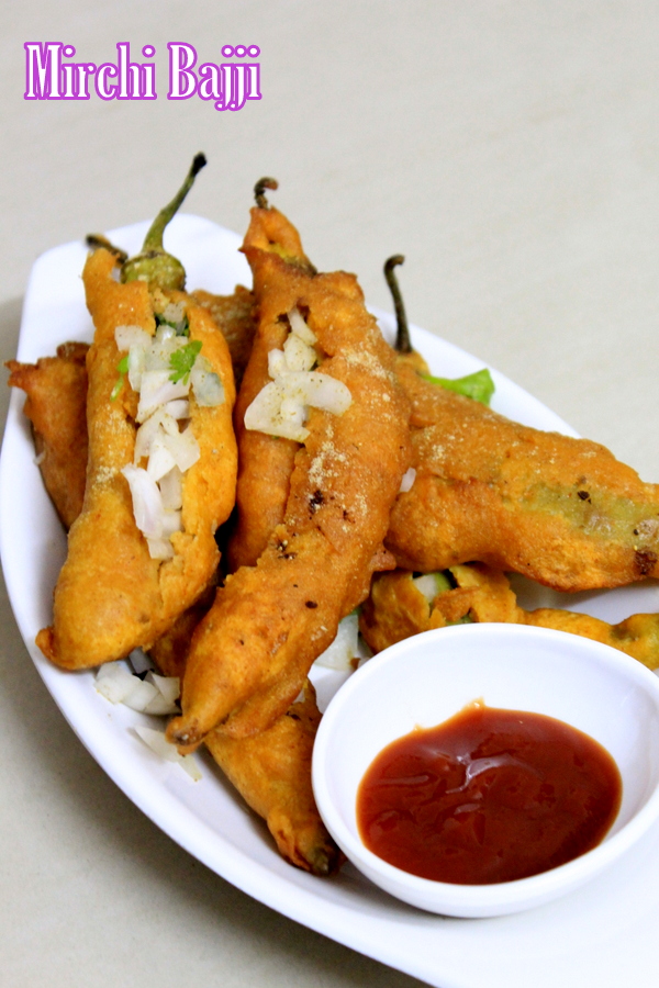 mirchi bajji or mirapakaya bajji