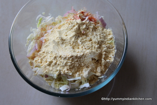 cabbage-pakoda-batter