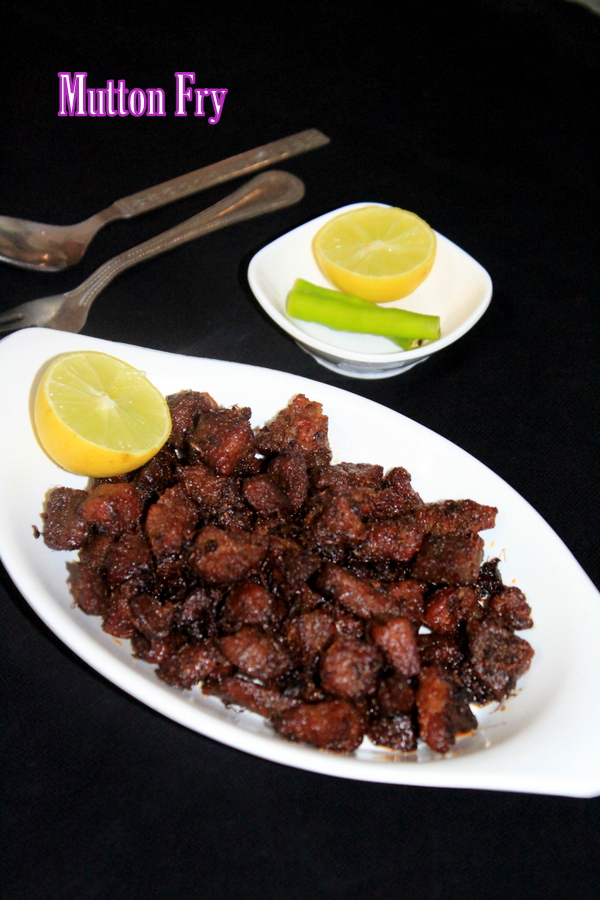 mutton fry in a bowl