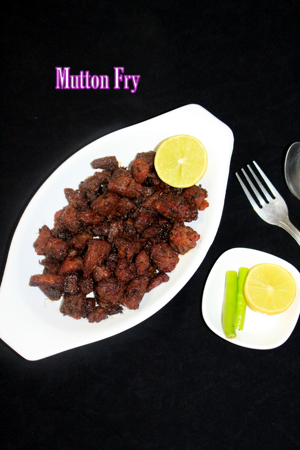 mutton fry in a bowl