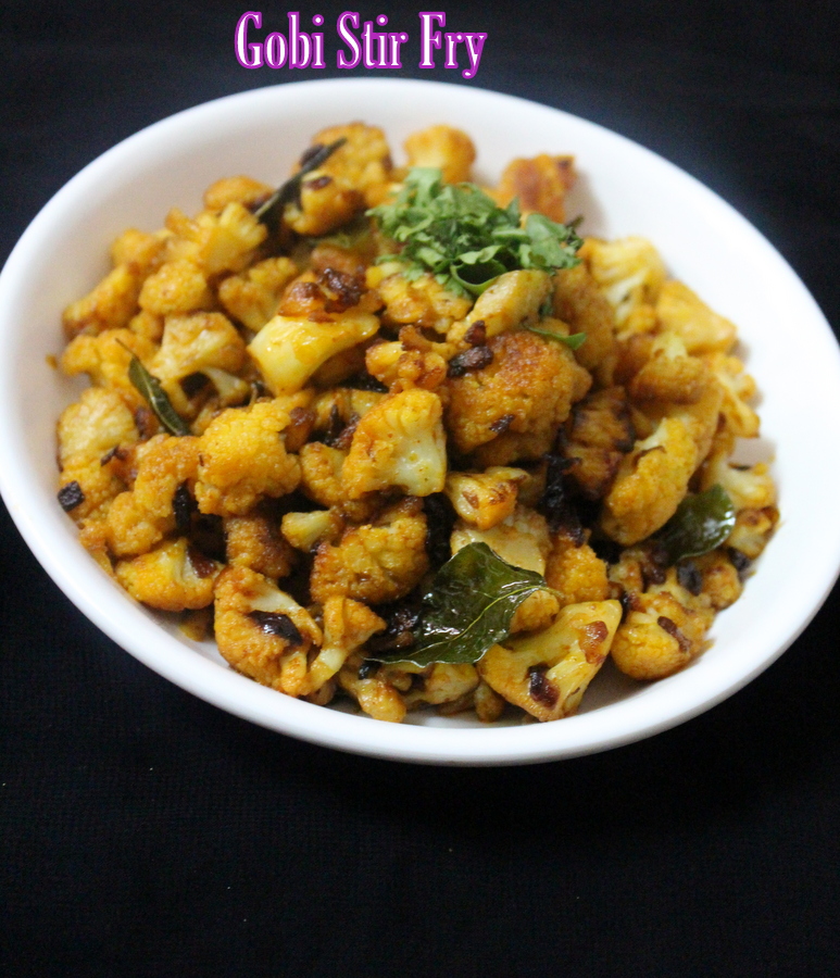 cauliflower fry or gobi fry recipe