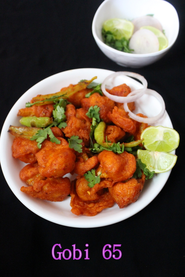 gobi 65 recipe | cauliflower 65 | gobi fry - Yummy Indian Kitchen