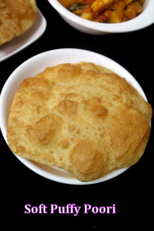 poori recipe or puri | how to make soft puffy poori - Yummy Indian Kitchen