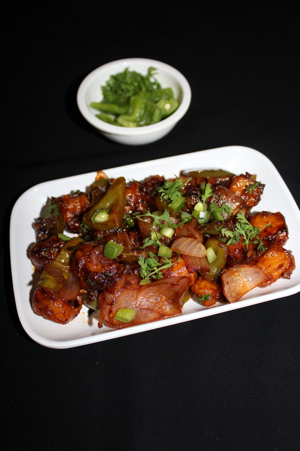 Chilli paneer recipe, chilli paneer dry - Yummy Indian Kitchen