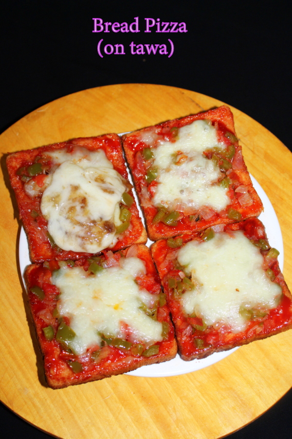 bread pizza recipe tea time snacks