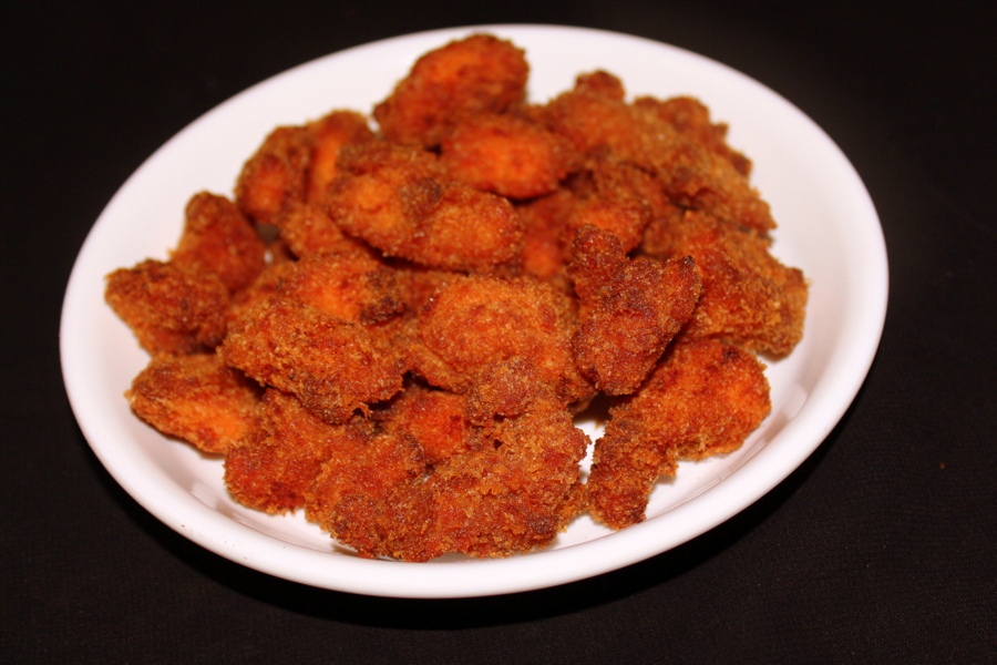 fried boneless chicken on a plate