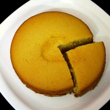 cooker cake on a plate