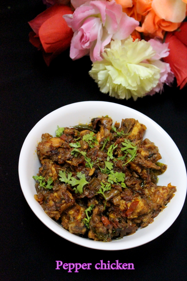 pepper chicken recipe or how to make pepper chicken