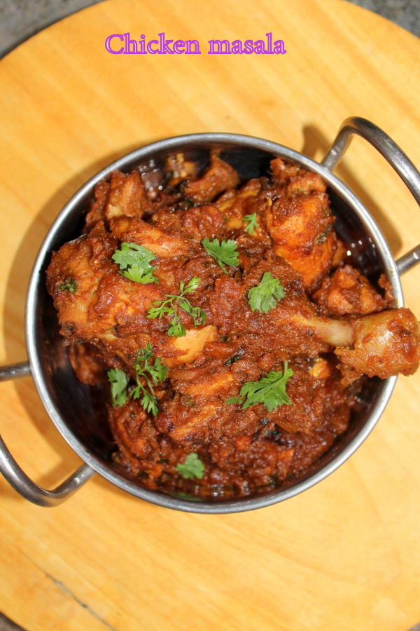 Chicken masala gravy served in a wok