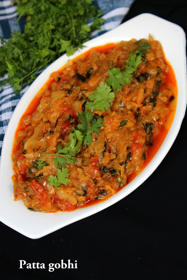 cabbage curry or patta gobhi recipe