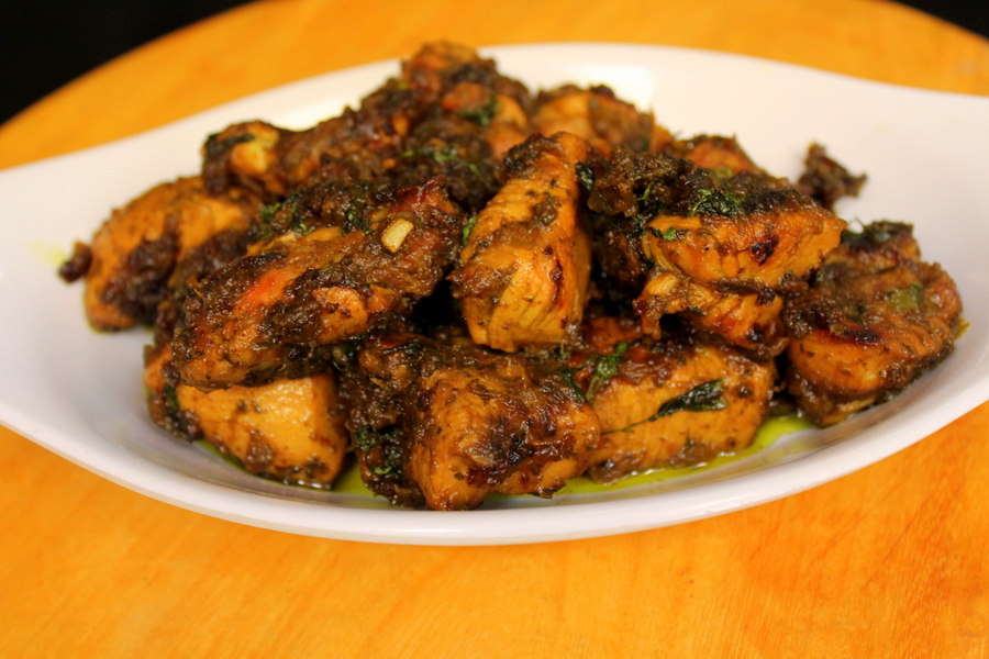 hariyali chicken recipe or easy and tasty hariyali chicken