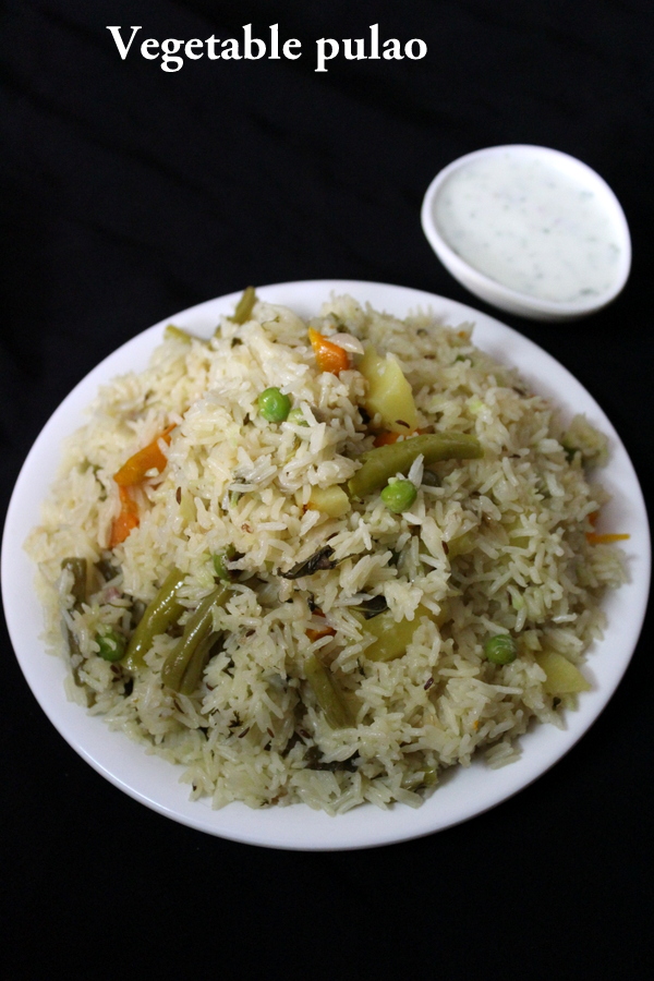veg pulao recipe or vegetable pulao