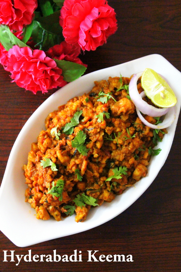 chicken keema in a bowl