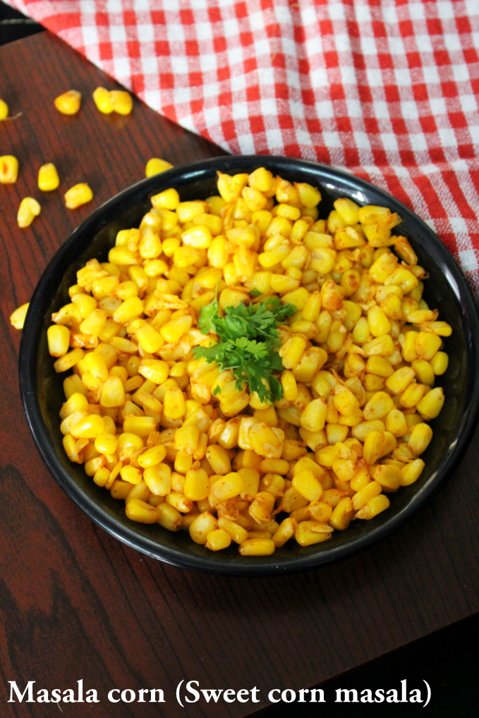 masala corn recipe, sweet corn masala - Yummy Indian Kitchen