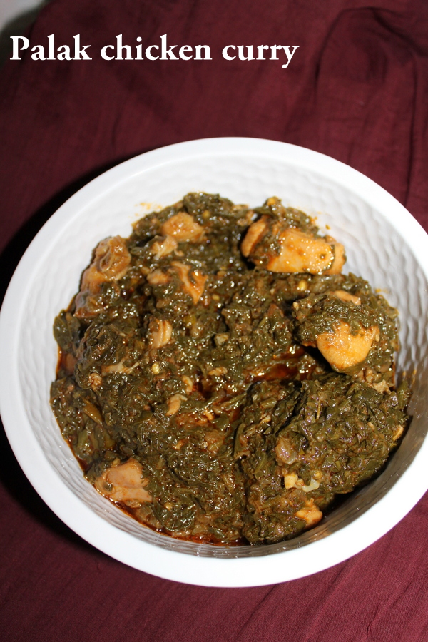 palak chicken curry