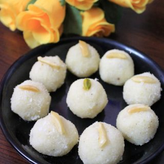 coconut laddu or nariyal ladoo