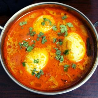 egg kulambu or muttai kulambu