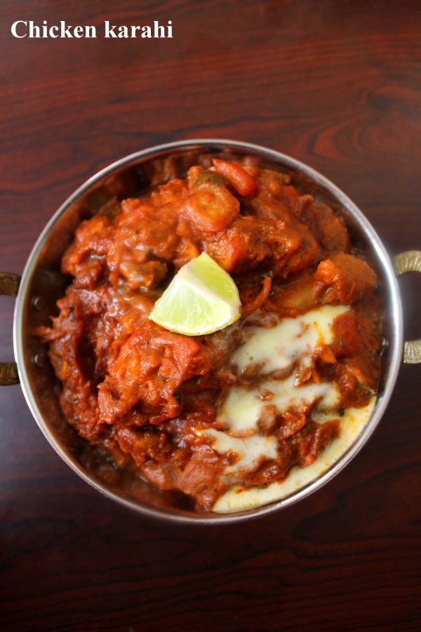 kadai chicken recipe, chicken karahi masala gravy - Yummy Indian Kitchen