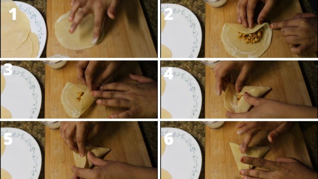 chicken samosa making step by step