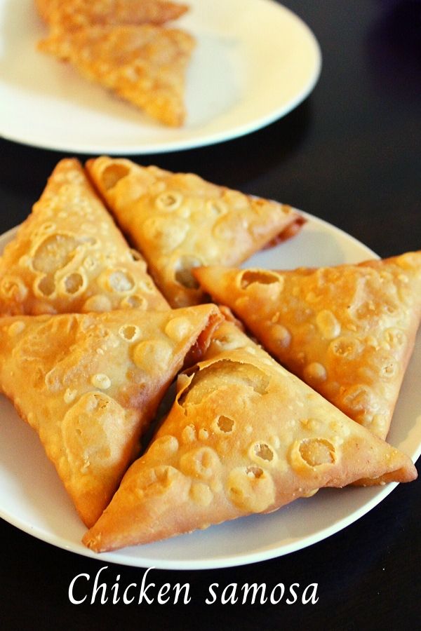 chicken samosa recipe, iftar snack - Yummy Indian Kitchen