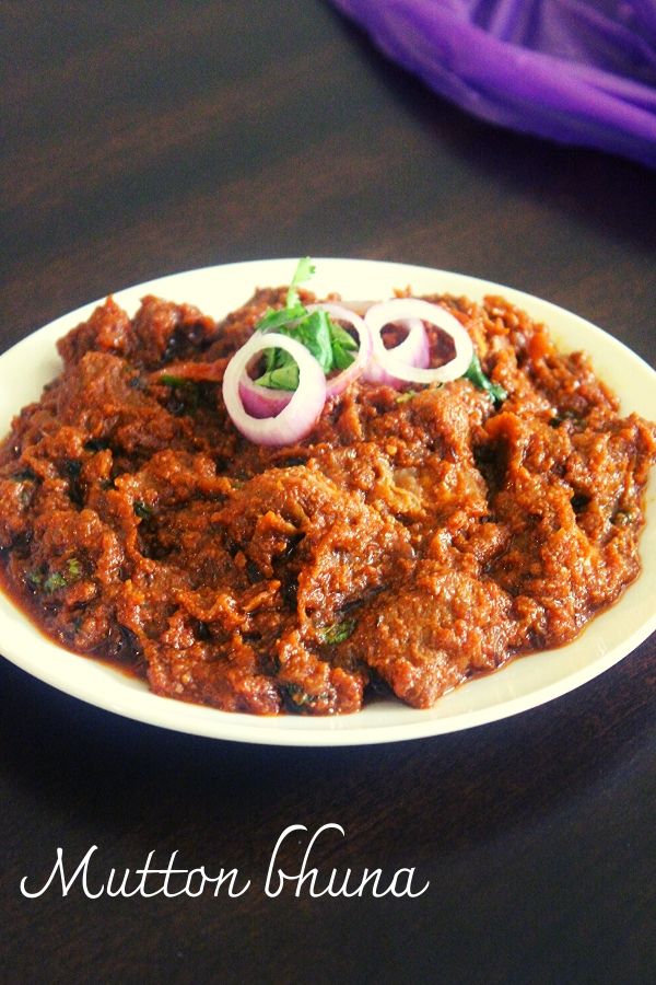 bhuna gosht, mutton bhuna masala - Yummy Indian Kitchen