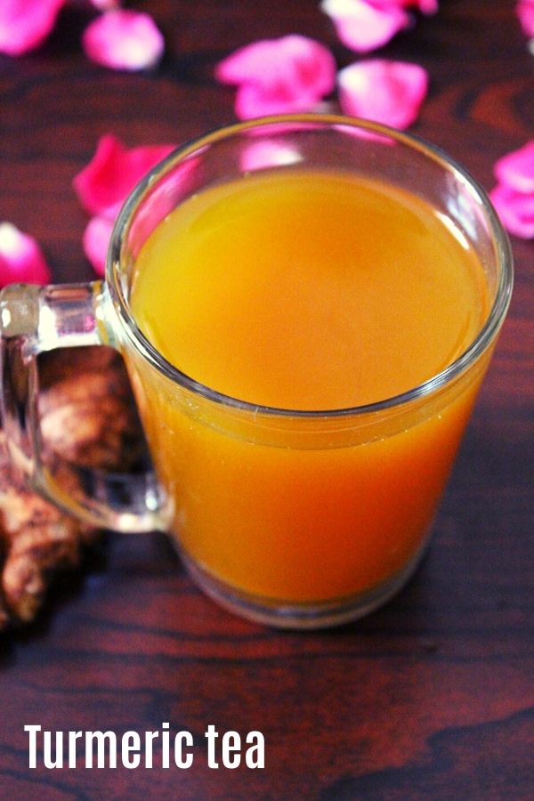 Turmeric tea recipe for weight loss, curcumin tea - Yummy Indian Kitchen