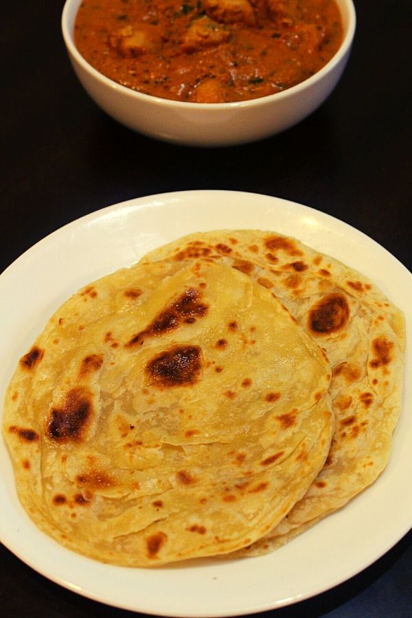 kerala parotta or malabar paraha