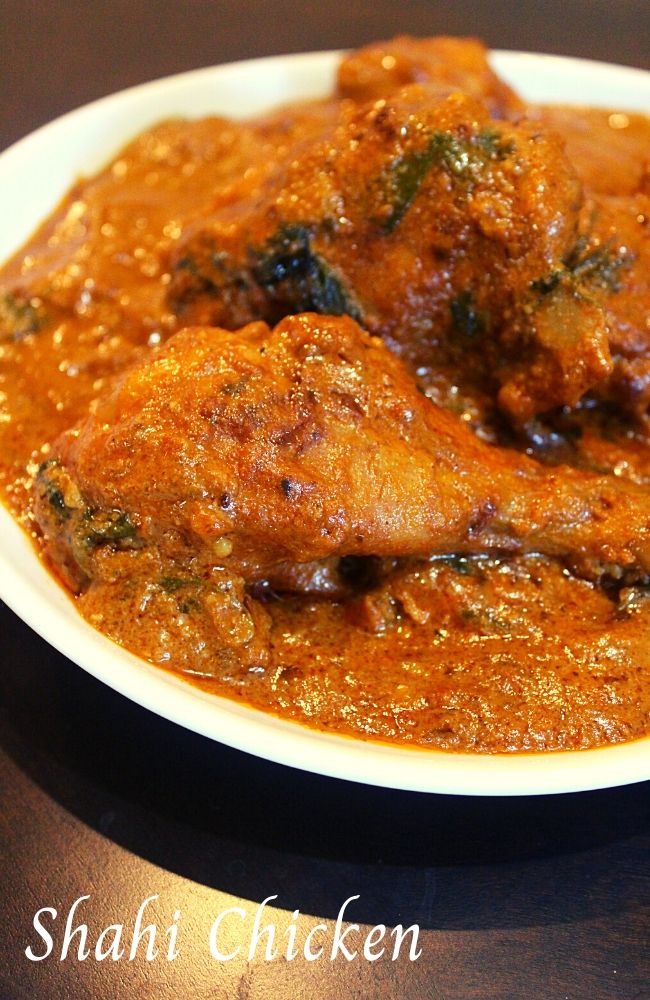 chicken shahi korma recipe, shahi murgh - Yummy Indian Kitchen