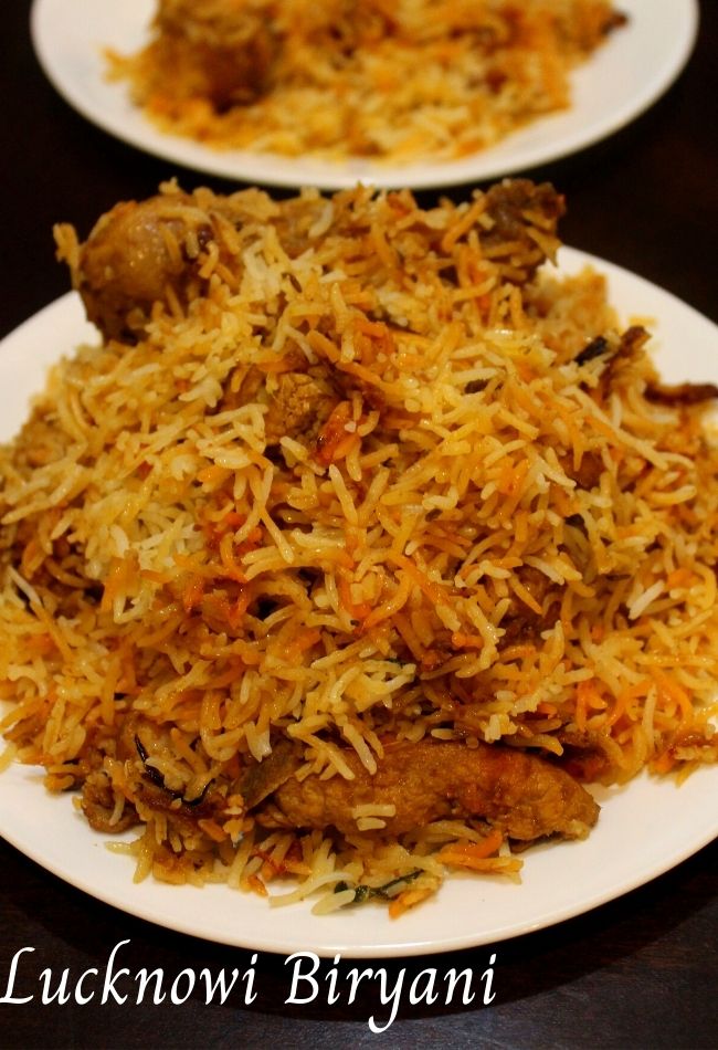 lucknowi chicken biryani recipe