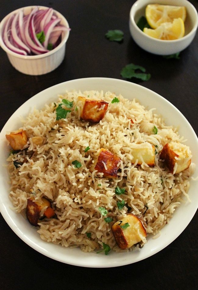 paneer rice or paneer pulao