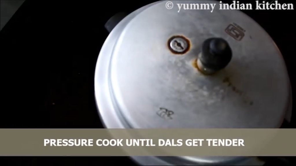 pressure cooking the dals