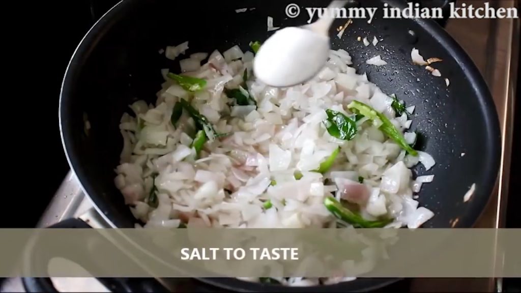 adding salt as per taste