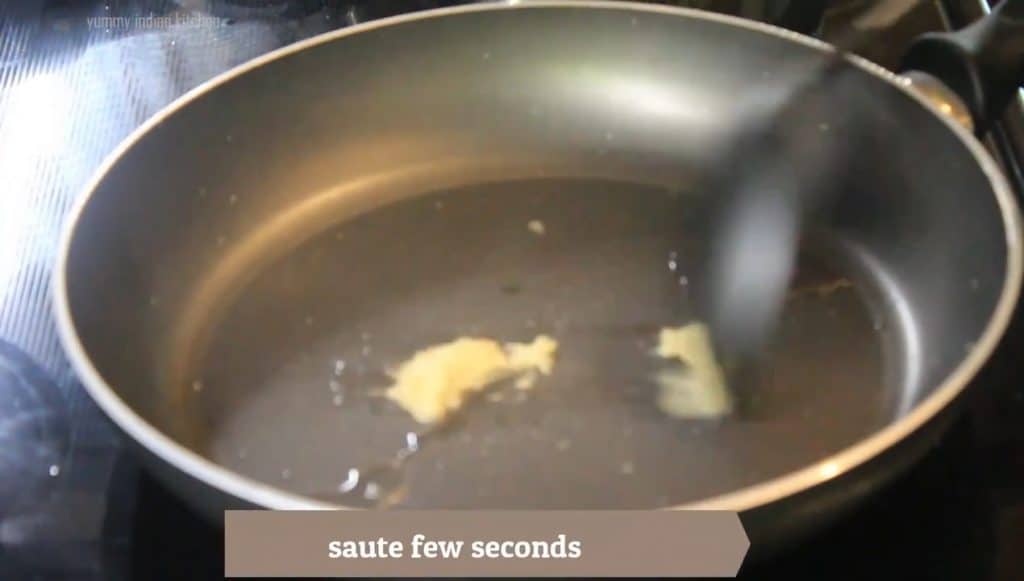 Add ginger garlic paste and sauteing