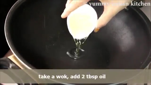 adding oil into it and heating it