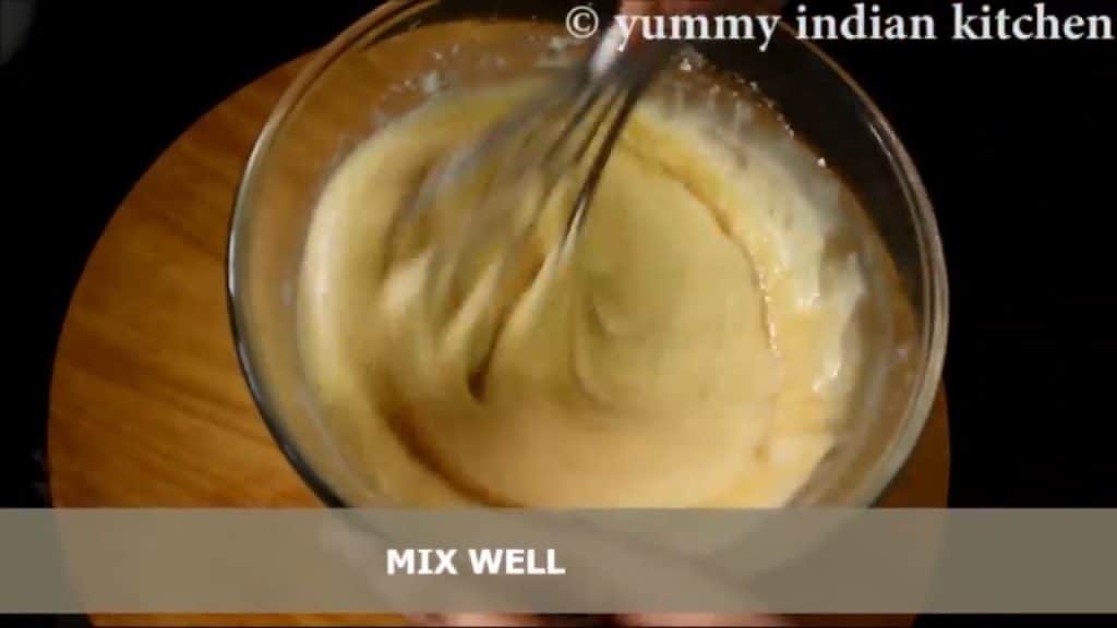 Mix the whole batter without lumps