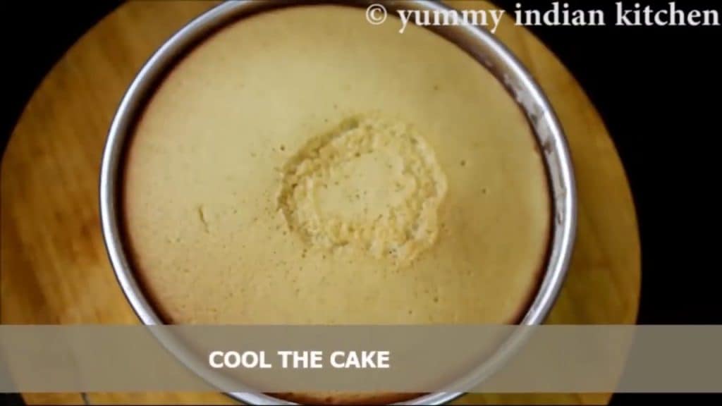 cooling the cooker cake