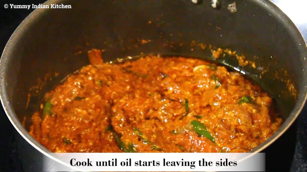 Cook the masala
