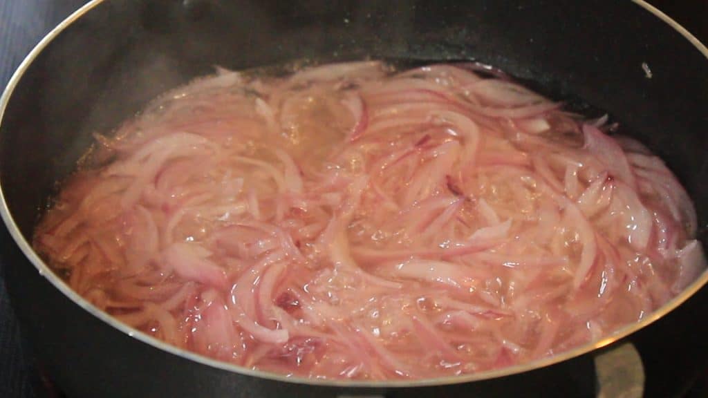 onions cooking step