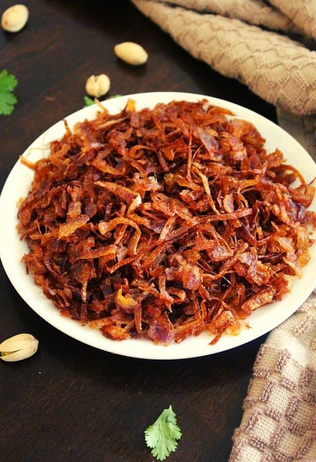 Fried Onions Recipe Onions For Biryani Birista Yummy Indian Kitchen