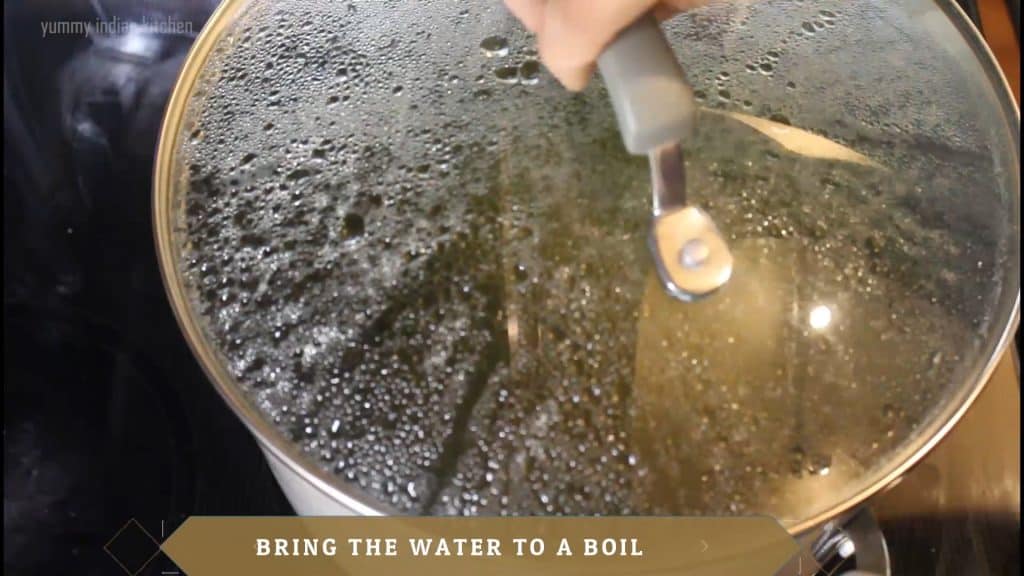boiling the water